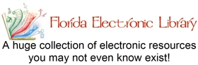 Florida Electronic Library Logo image of Florida Electronic Library logo and link to www.flelibrary.com